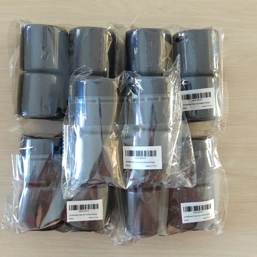 20 Rolls of Black Foam Underwrap Bandage.